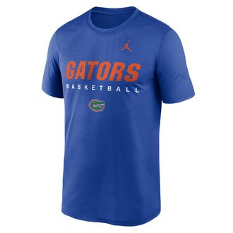 Nike Jordan Mens Florida Courtside Basketball Legend Jordan Brand Dri-FIT College T-Shirt in Blue | 0JTI4EVUFN-8TZ