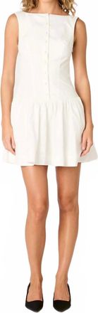 Nia Karo Mini Dress In White