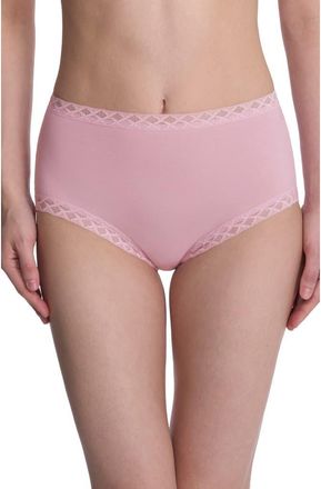 Natori Bliss Stretch Cotton Full Briefs in Pink Velvet at Nordstrom, Size Small