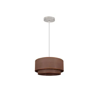 Fabrilamp Fabrilamp - Lampada A Sospensione Doppia 1l. Marrone/marrone Cilindrico Regx35x35