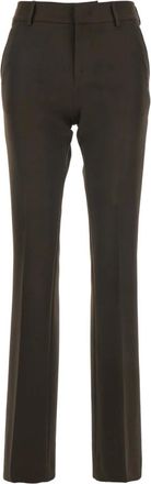 Pantaloni Torino Broeken, Dames, Bruin, 2Xs, Polyester, Bruine Flare Broek Stretch Tricotine