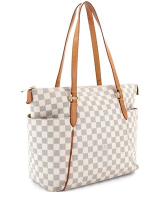 Louis Vuitton Borsa tote a mano Totally Damier MM - Bianco