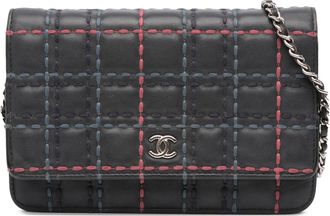 Chanel Pre-owned Womens Wallet On Chain Leather - Black - One Size