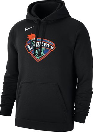 Nike New York Liberty Club Nike Mens WNBA Fleece Pullover Hoodie in Black | M31777WNYL-BLK