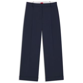 HUGO BOSS Cropped trousers with front pleats