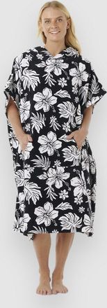 Rip Curl Mixed Hooded Surf Poncho schwarz