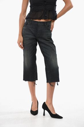 Balenciaga Cropped Dark-Wash Jeans 21cm Balenciaga