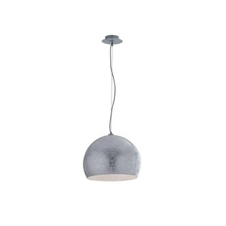 Netlighting VANITY 3 Light Dome Pendant Ceiling Light Silver 40x33cm | Size: 40x33 cm