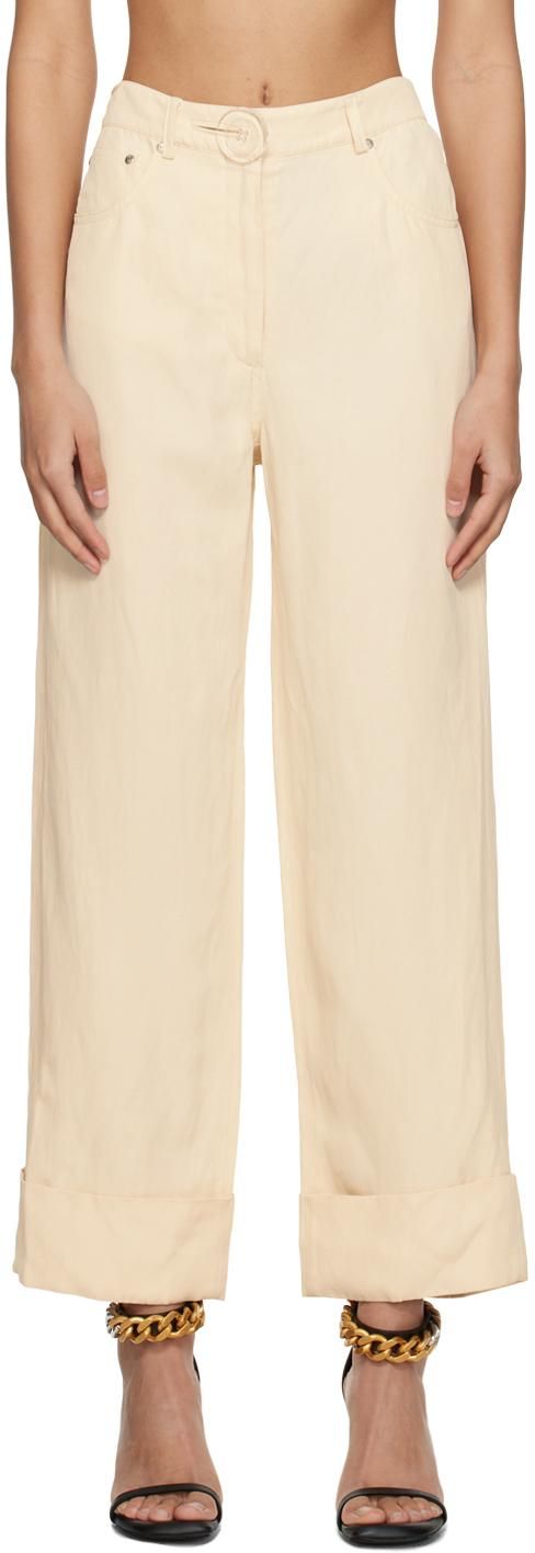 Women's Stella McCartney Linen Pants − Sale: up to −70