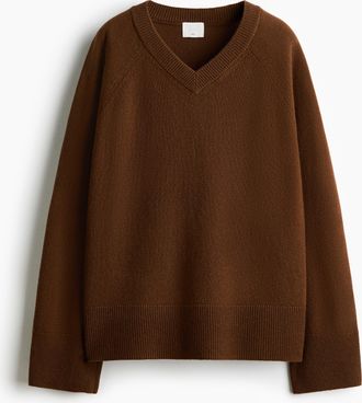 H&M Oversized Wollpullover - Beige