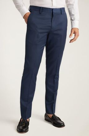 Bonobos Jetsetter Slim Fit Stretch Wool Dress Pants in Light Navy at Nordstrom, Size 30 X 30