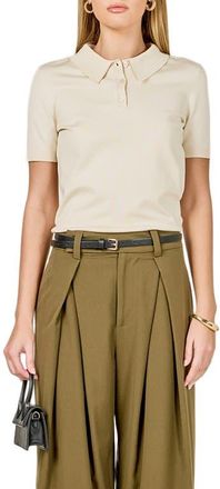 endless rose Polo Sweater in Ivory at Nordstrom, Size X-Small