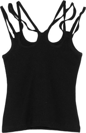 Avavav Multi Strap Top Honeycomb - Dames - Tops zonder mouwen - Zwart - M - Katoen - Tops
