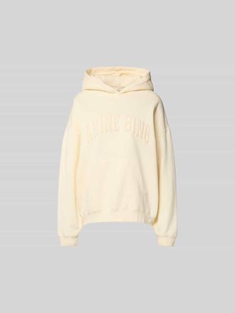 Anine Bing Oversized Hoodie aus reiner Baumwolle in Hellgelb, Gr&ouml;&szlig;e L