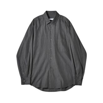 Kaptain Sunshine Casual Shirts, male, Black, Size: 2XL Regular Collar Shirt Stripe