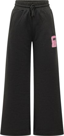 Palm Angels Brushed Palm Trainingsbroeken - Dames - Sweatpants - Zwart - XS - Katoen - Broeken