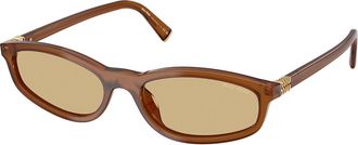 Miu Miu MUA06SF Asian Fit 22I10R Womens Sunglasses Orange Size 54