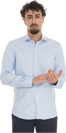 Fay Dress Shirt - Heren - Casual Overhemden - Blauw - XS - Katoen - Overhemden