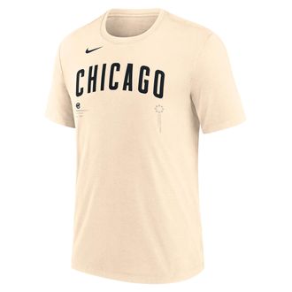 Nike Chicago Cubs Wordmark Nike Mens MLB T-Shirt in Brown | NJFD15AEJ-F4H