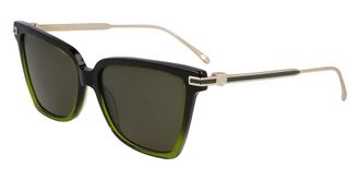 Ferragamo Green Butterfly Ladies Sunglasses SF2036S 316 56
