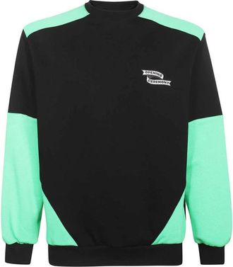 Opening Ceremony Logo Patch Katoenen Sweatshirt - Heren - Sweatshirts - Veelkleurig - S - Katoen - Hoodies & sweatvesten