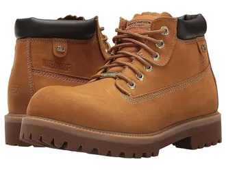 Skechers Verdict Mens Lace-up Boots Wheat : 10.5 D - Medium, Leather