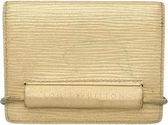 Louis Vuitton Pre-owned Leren Portemonnee - Dames - Vintage Accessoires - Beige - ONE Size - Leer - Vintage