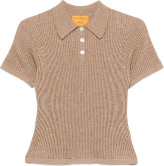 Guest In Residence Polo in cashmere - Marrone