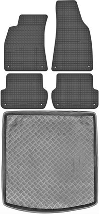 OEM Juego De Alfombrillas De Goma Para Coche Y Maletero Para Audi A4 B6 B7 Sed&aacute;n (2000-2007)