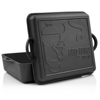 No Brand No Brand - Bbq-toro Dutch Oven Pan, 9,5 Litros, Olla De Hierro Fundido, Olla De Hierro Fundido
