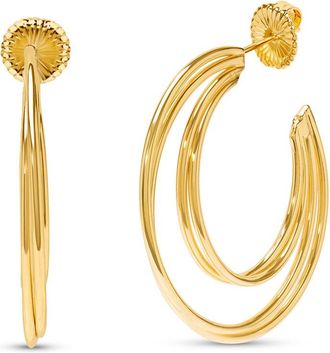 Bruno Magli Lucia Gold Hoop Earrings