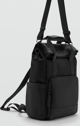 Mango Zaino nero multifunzione nero - Uomo - Taglia unica - MANGO MAN