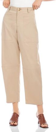 Fifteen Twenty Sondra Barrel Leg Pants in Stone at Nordstrom, Size 10