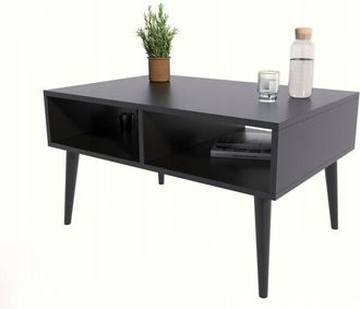 OEM Tavolino Isla In Stile Scandinavo Nero/nero
