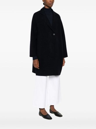 Harris Wharf London Wool Coat - Navy