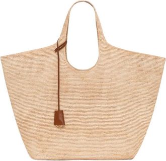 Anine Bing Lili Tote - Dames - Shoppers - Beige - ONE Size - Leer - Tassen