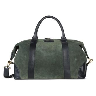Howard London Weekend Bag Steven - Heren - Weekendtassen - Groen - ONE Size - Leer - Tassen