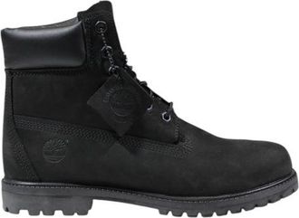 Timberland Zwarte Leren Veterschoenen