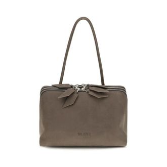 The Attico Borsa a Spalla in Pelle - - Bags - Donna - Grigio - ONE SIZE
