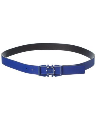 Ferragamo Gancini Reversible & Adjustable Leather Belt
