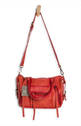 Free People We The Free Baby Emerson Leather Tote in Rusty Red at Nordstrom