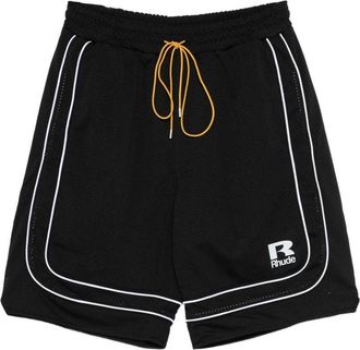 Rhude MESH BASKETBALL SHORTS Size: XL, colour: BLACK