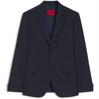 HUGO BOSS Hugo Mens Slim fit Arti Suit Jacket in Dark Blue - Size 46 (Chest)