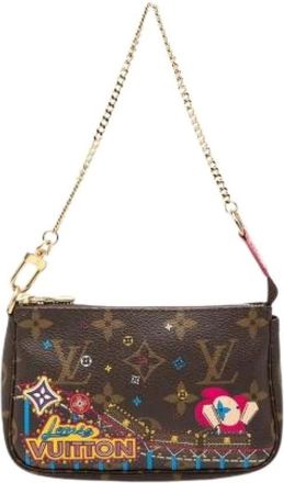 Louis Vuitton Pre-owned Mini Bags, female, Brown, Size: ONE SIZE Pre-owned Mini Pochette Accessoires Vivienne Monogram Mini Bag