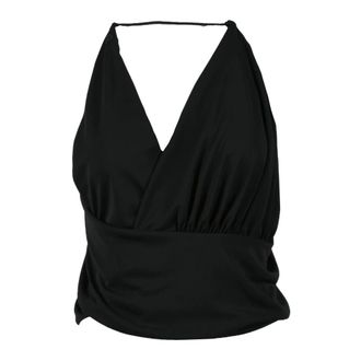 Dondup Tops, Dames, Zwart, L, Polyester, Stijlvolle Polyester Top