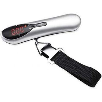 OEM Balanza De Laboratorio Port&aacute;til Plateada De 50 Kg/110 Lb, Balanza Electr&oacute;nica De Mano Para Equipaje, Balanza Colgante Para Maleta De Viaje, Laboratori