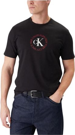 Calvin Klein Logo T-Shirt - Heren - T-shirts - Zwart - M - Katoen - Tops