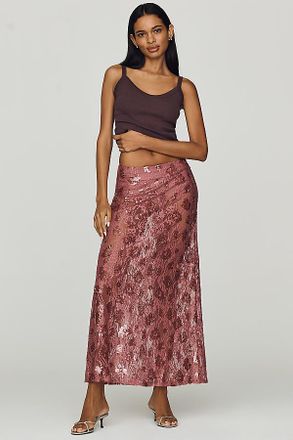 Mare Mare Sheer Lace Sequin Skirt
