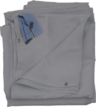 Hhg Hhg - Juego De 4 Paredes Laterales Para P&eacute;rgola C&aacute;diz, Recambio Pared Lateral Pabell&oacute;n 4x4m, Poli&eacute;ster, Gris Claro