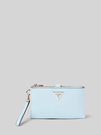 Guess Portemonnaie in Leder-Optik Modell Laurel in Hellblau, Gr&ouml;&szlig;e 1